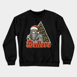 Funny Bigfoot Christmas Crewneck Sweatshirt